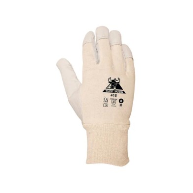 Par guantes cuero flor cabra ref.418 talla 8