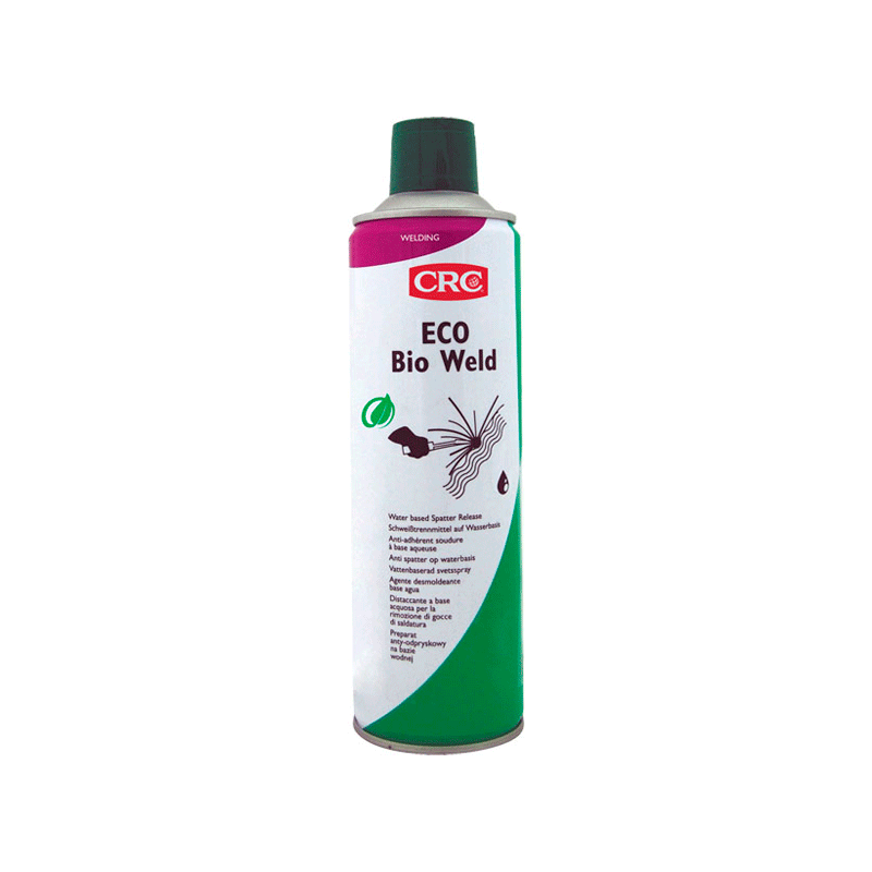 Spray antispatter soldadura base agua eco bio weld 500 ml.