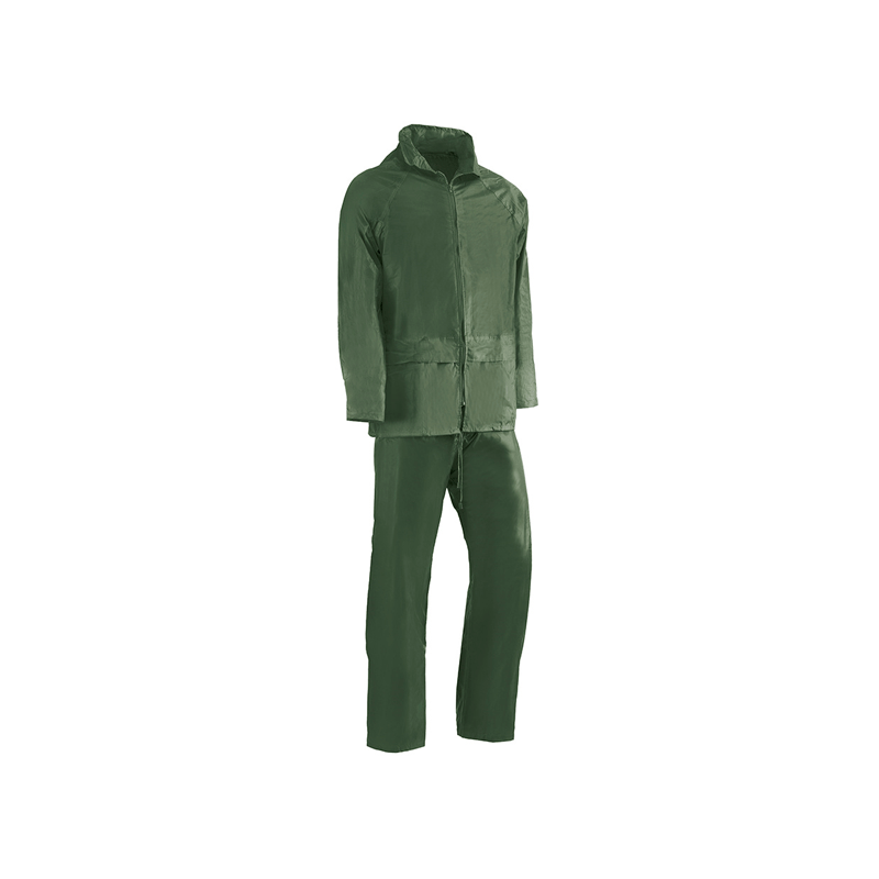 Traje agua nylon/pvc 0.18 mm verde 802rh t.l