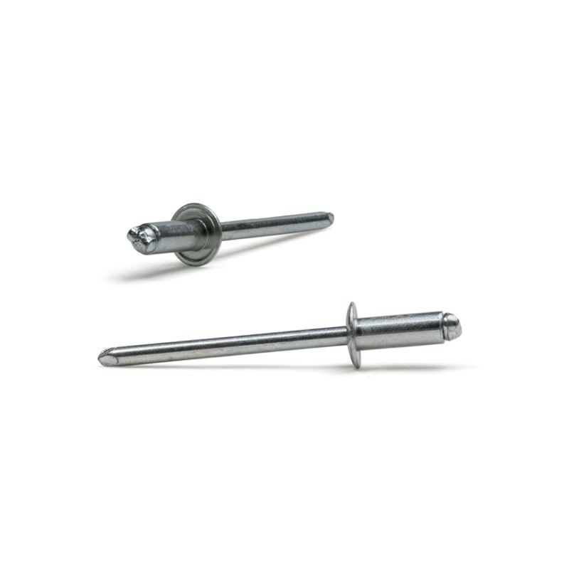Remache acero c/alomada ø 4,0x12 mm