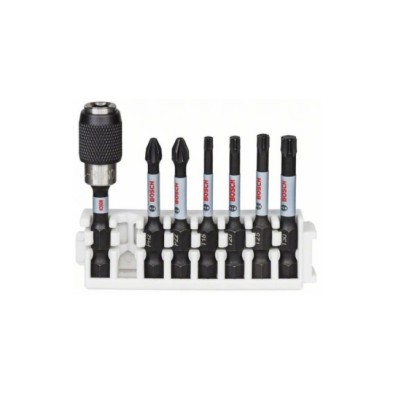 Set 6 puntas atorn.impacto ph2-pz2-torx 50mm+porta punt.rap.