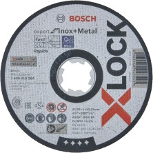 Disco de corte x-lock ø125x1mm expert for inox 2608619264