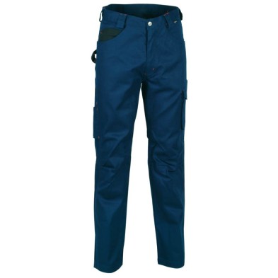 Pantalon pol./alg. cofra drill marino/negro t.48