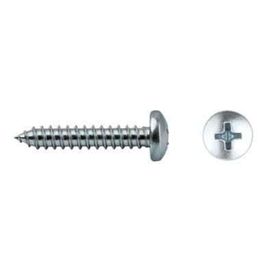 Tornillo chapa din-7981 ø 6,3x13mm (nº 14x1/2") zinc.