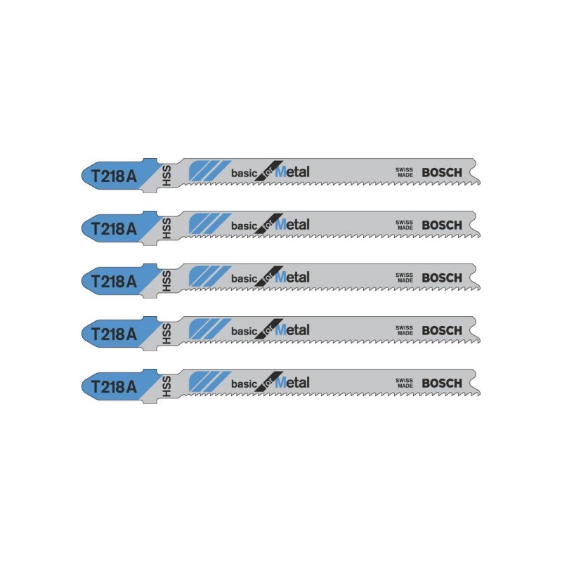 Blister 5 hojas sierra calar bosch t218a metal