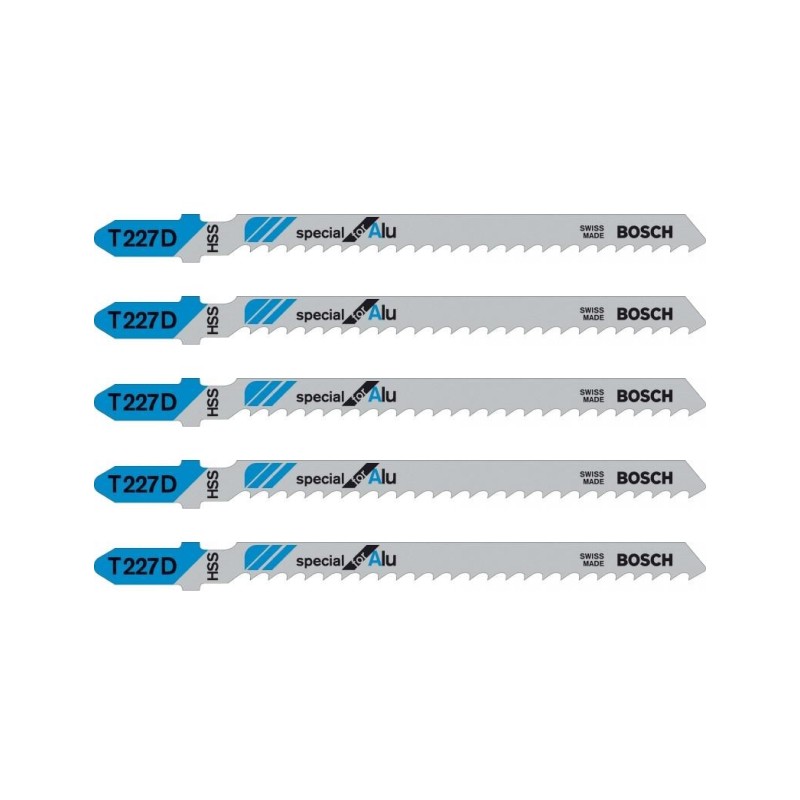 Blister 5 hojas sierra calar bosch t227d aluminio
