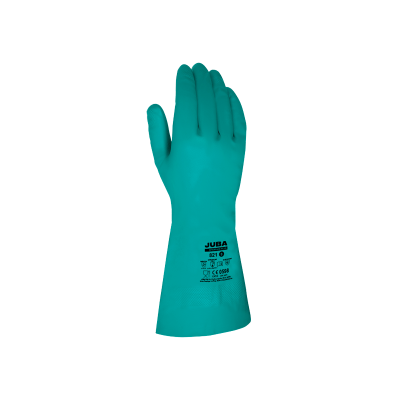 Par guantes nitril.floc.vde.interface plus 821 lar.33cm t.9