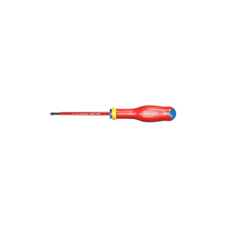 Destornillador aislado pozidriv atd0x75ve 75mm