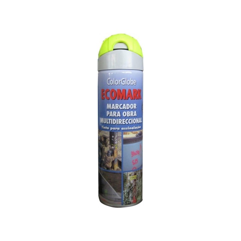 Spray pintura markerpaint obras amarillo fluor. 500 ml