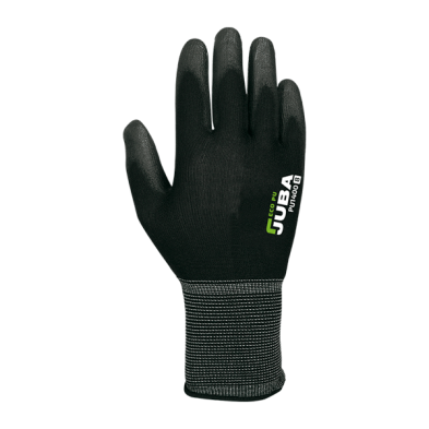 Par guantes nylon palma cub.pu negro hpu1400 t.7