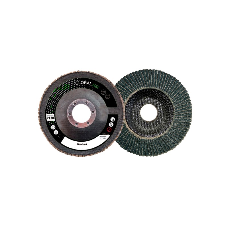 Disco laminas zirconio+ premium conico ø115 mm gr.120 (embalaje de 10 unidades)