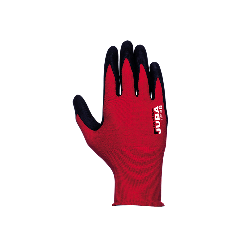 Par guantes nylon palma cub.nitrilo foam negro 111801 t.10