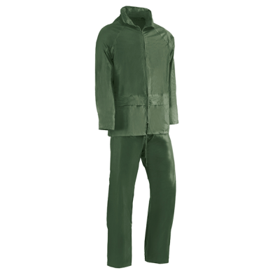 Traje agua nylon/pvc 0.18 mm verde 802rh t.l