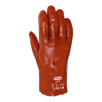 Par guantes pvc doble capa 227 ri 27 cm t.9