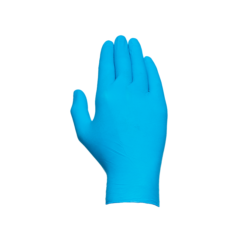 Caja 100 par guantes nitrilo azul s/polvo ref.570 talla 9 (l