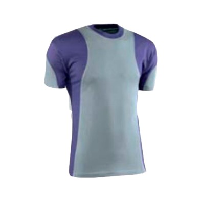 Camiseta alg. m/corta premium gris/marino 931 t-xl