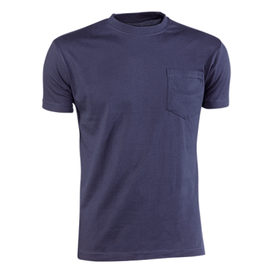 Camiseta m/corta c/bolsillo 634 marino t.xxl