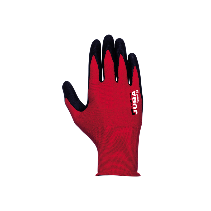 Par guantes nylon palma cub.nitrilo foam negro 111801 t.9