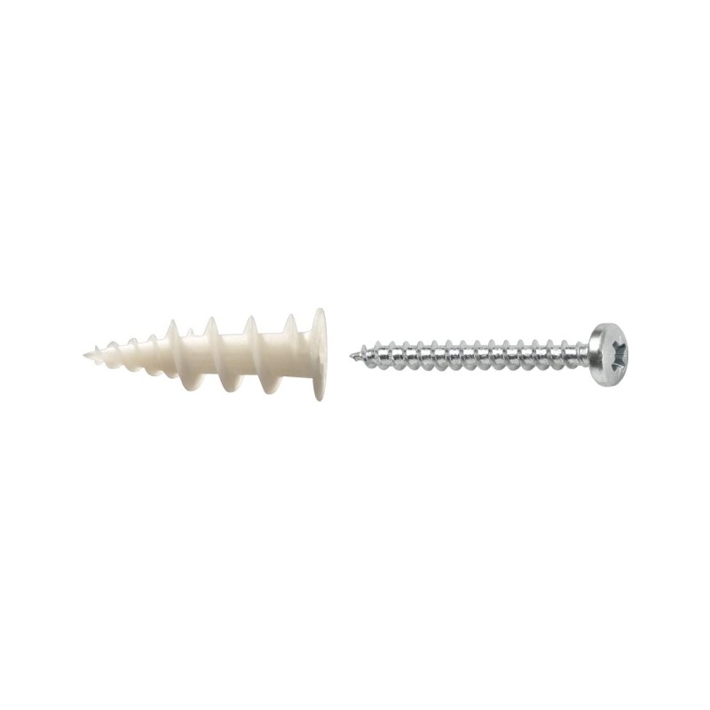 Taco pladur nylon c/tornillo gkdpz autoinsertable (embalaje de 50 unidades)