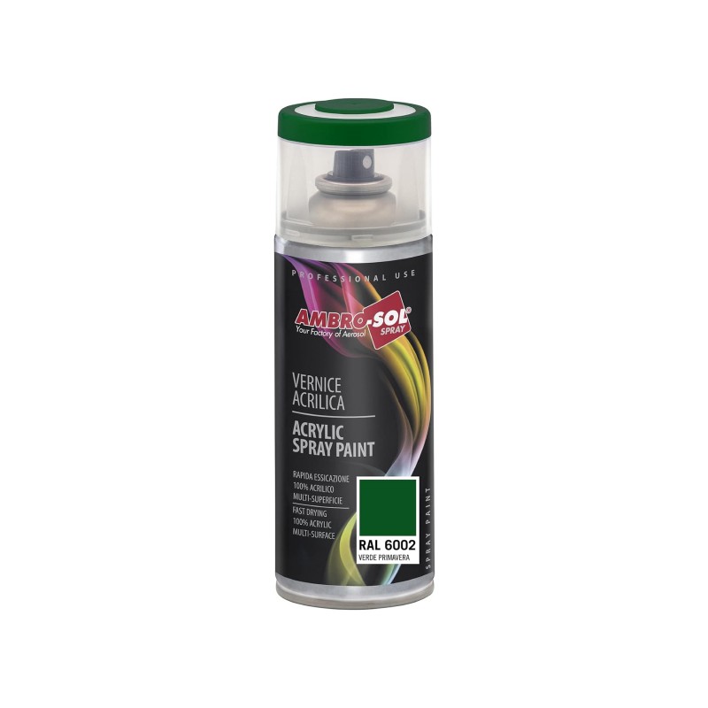 Spray pintura acrílica 400 ml ral 6002 verde primavera
