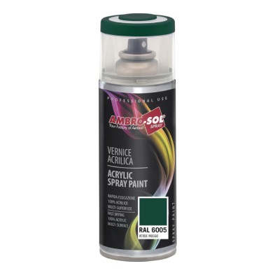 Spray pintura acrílica 400 ml ral 6005 verde musgo