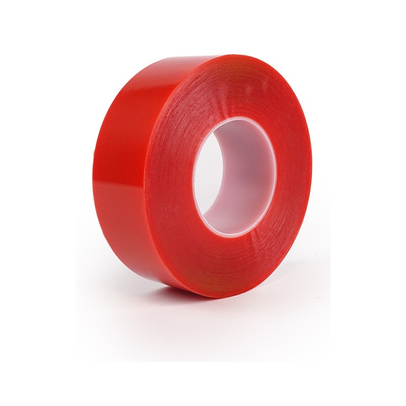 Cinta doble cara poliester transparente  25mm x 50m