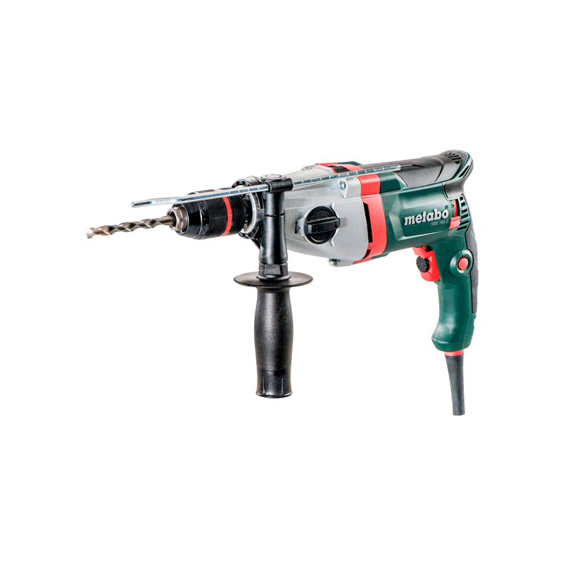 Taladradora de percusion metabo 780w sbe780-2 +  metabox 145 l