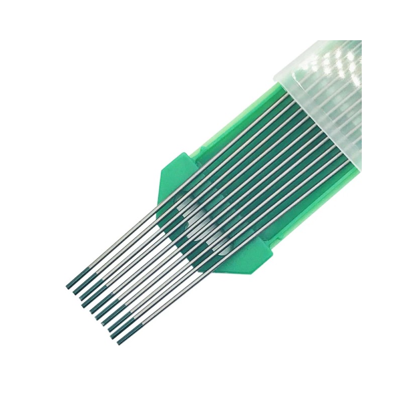 Electrodo tungsteno ø 3,2 mm verde puro (embalaje de 10 unidades)