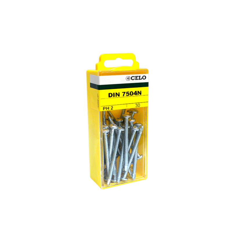 Caja brico tornillo din-7504n 3,5x16mm zn