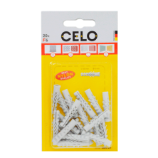 Blister 20un.taco nylon nf 6x30mm nf-6
