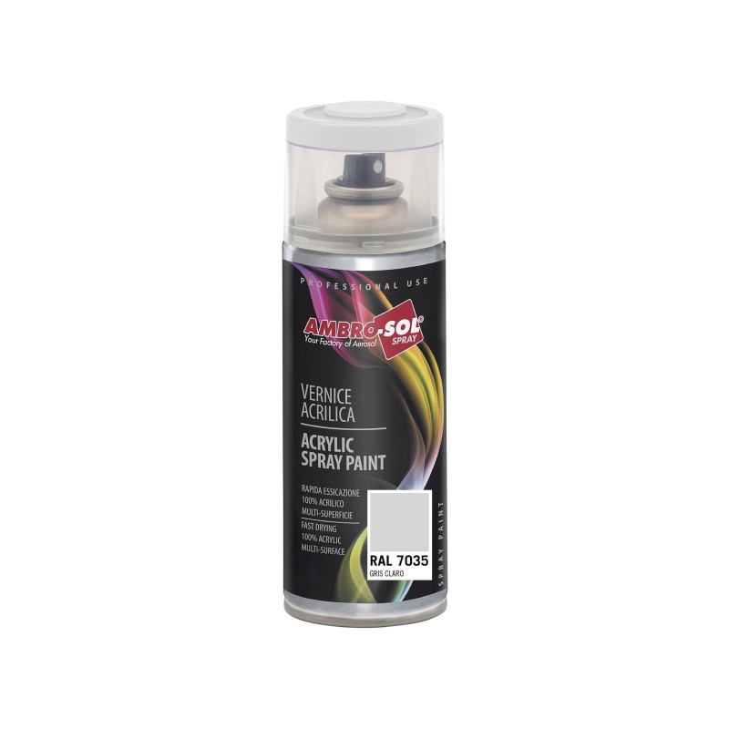 Spray pintura acrílica 400 ml ral 7035 gris claro