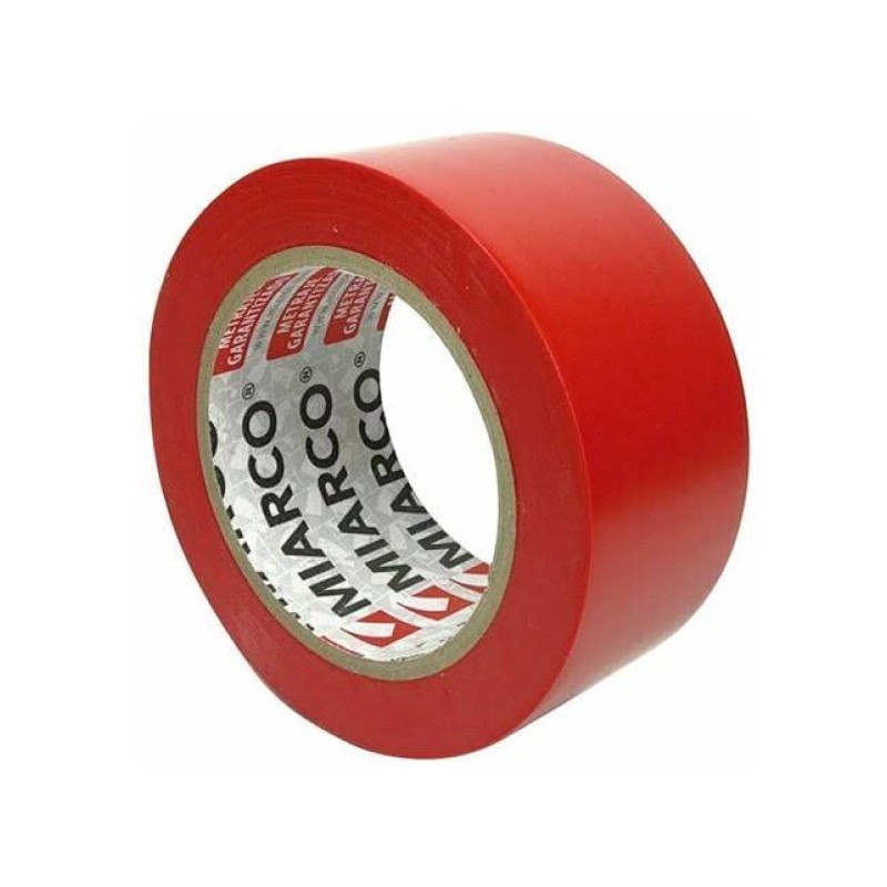 Rollo cinta señalizacion 50mm x 33m roja
