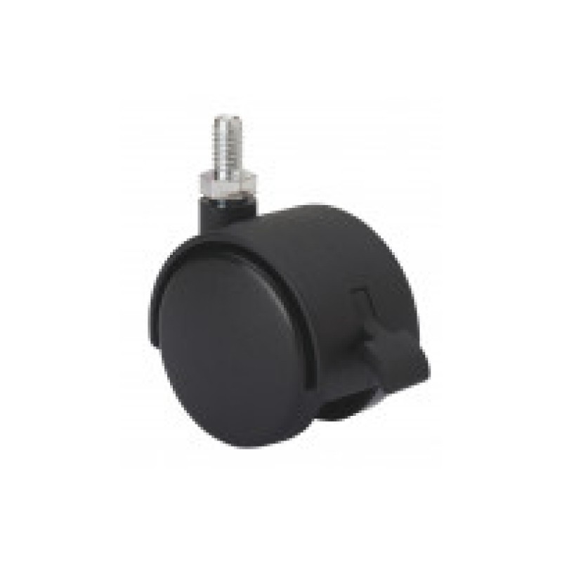 Rueda gir.ø40 dk 20kg esp.rosc.m6x15 c/freno alex 1-0464