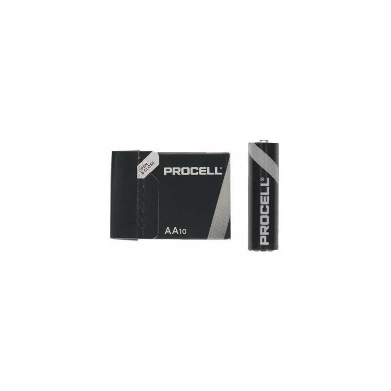 Pack 10 pilas alcalinas procell 1,5v lr06 aa