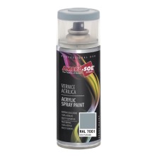 Spray pintura acrílica 400 ml ral 7001 gris plateado