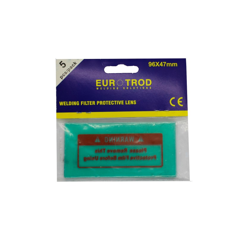 Paquete 5 vidrios plastico  exterior pantalla 97x47 mm