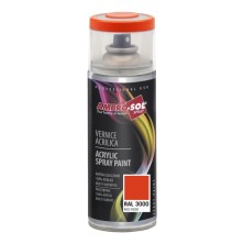 Spray pintura acrílica 400 ml ral 3000 rojo fuego