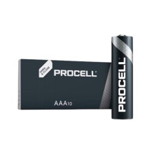 Pack 10 pilas alcalinas procell 1,5v lr03 aaa