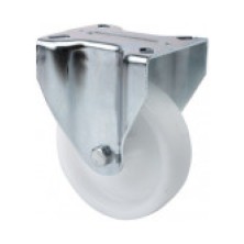 Rueda fija ø100 zv-ut 200kg poliamix blanco alex 2-0238
