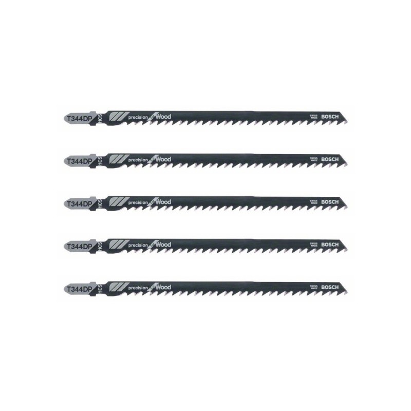 Blister 5 hojas sierra calar bosch t344dp madera