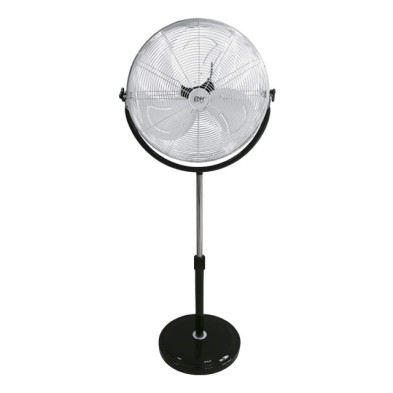 Ventilador de pie industrial con base circular altura regulable 120w ø50cm
