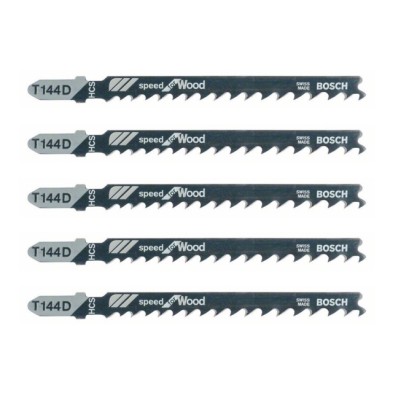 Blister 5 hojas sierra calar bosch t144d madera