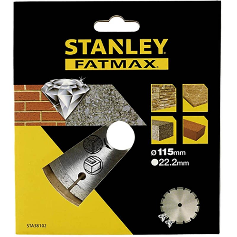 Disco diamante segmentado ø115mm stanley sta38102-xj