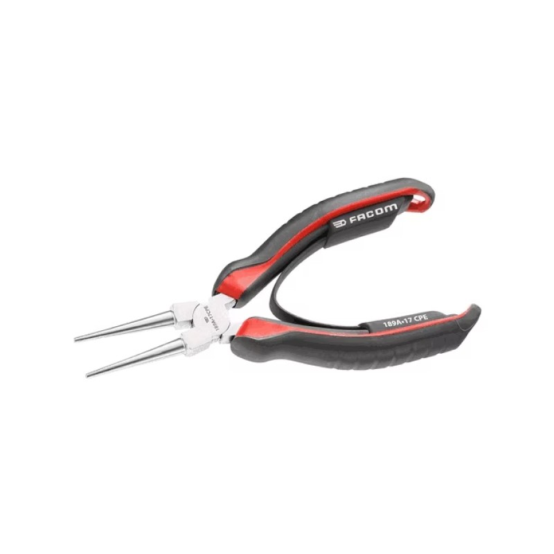 Alicate boca semirredonda acodada 200 mm 195a.20cpe