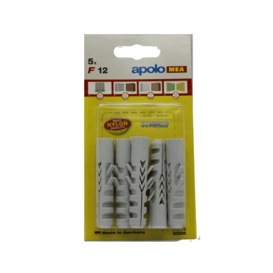 Blister 5un.taco nylon nf 12x60mm nf-12