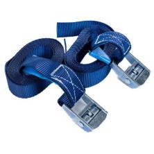 Blister 2u.trinquete t25 mm 3mts azul