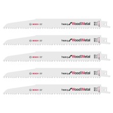 Blister 5 hoja sierra sable metal+madera 225 mm s1110vf ref.2608657610