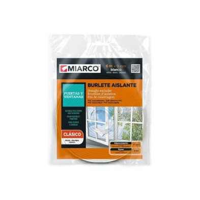 Rollo 10 mts. burlete espuma de 9 mm ref.10755