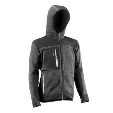 Chaqueta c/capucha poliester karavia 2897 gris/negro t.m