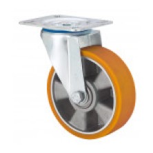 Rueda gir.ø160 zv-aub 350kg poliuret.alex 2-2528